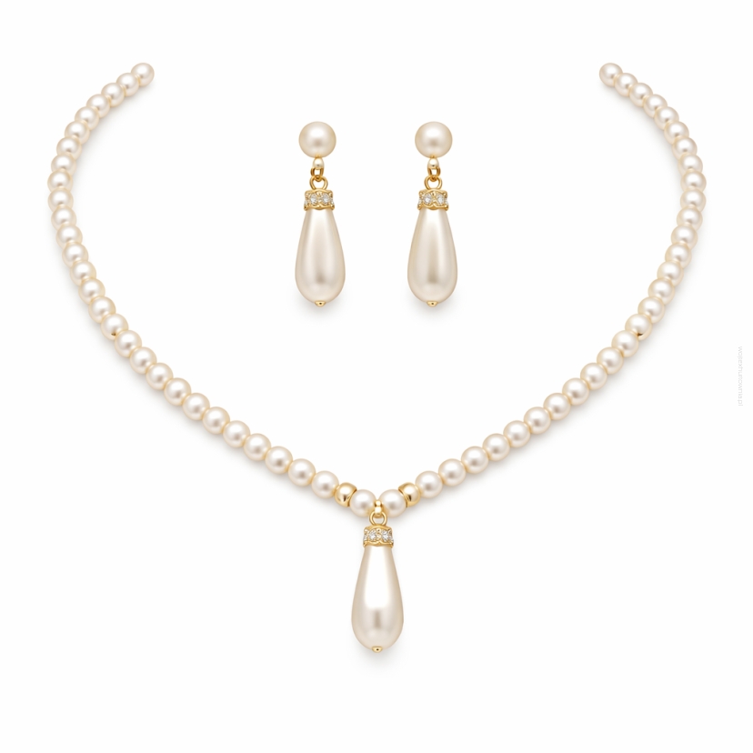 KOMPLET BIŻUTERII KORALE + KOLCZYKI                                                                       (0646--07 SAH)