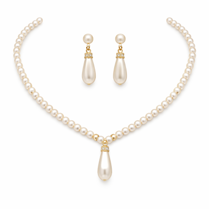 KOMPLET BIŻUTERII KORALE + KOLCZYKI                                                                       (0646--07 SAH)