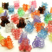 SZCZĘKI / KRABIKI KOLOROWE MAŁE PRZEZROCZYSTE (60 SZTUK)                                                        0146-500 - 2