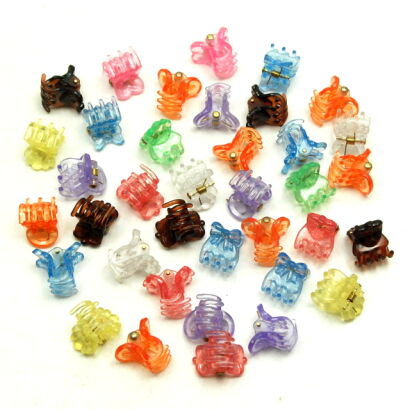 SZCZĘKI / KRABIKI KOLOROWE MAŁE PRZEZROCZYSTE (60 SZTUK)                                                        0146-500