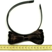 OPASKI KOKARDY Z WŁOSÓW-CIEMNY BRĄZ 3 SZTUKI (0190-36 SA) - 3