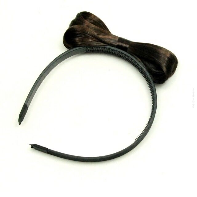 OPASKI KOKARDY Z WŁOSÓW-CIEMNY BRĄZ 3 SZTUKI (0190-36 SA)