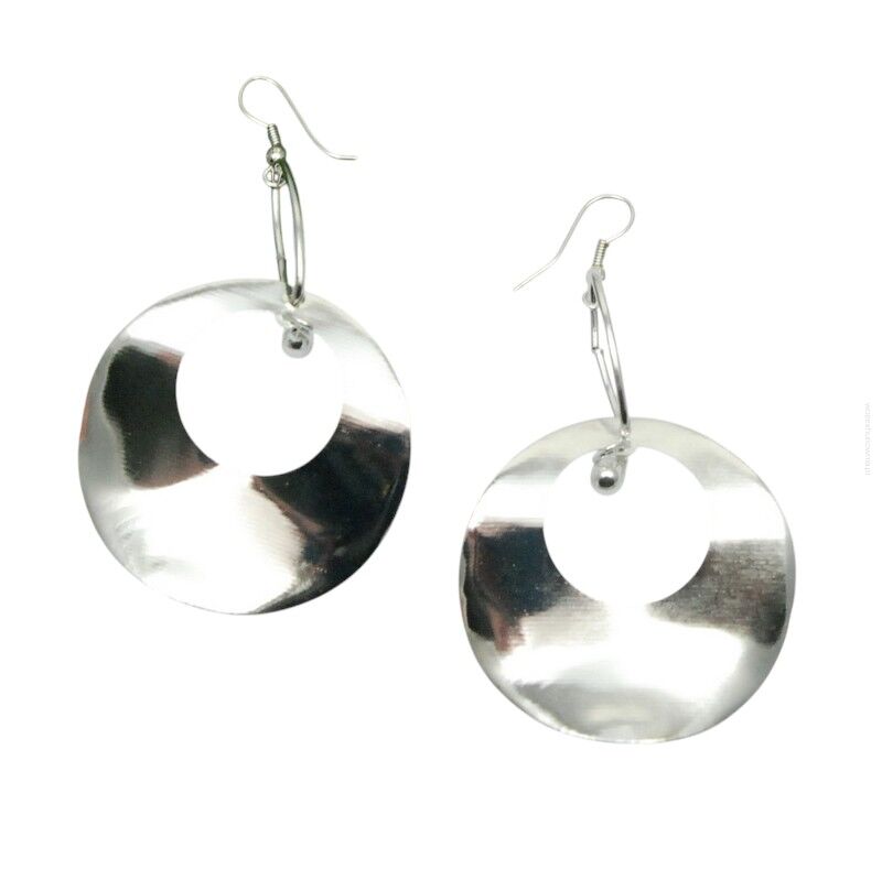 KOLCZYKI WISZĄCE BLASZKI CIENKIE- OKRĄGŁE                                                              (0615-09 SA)