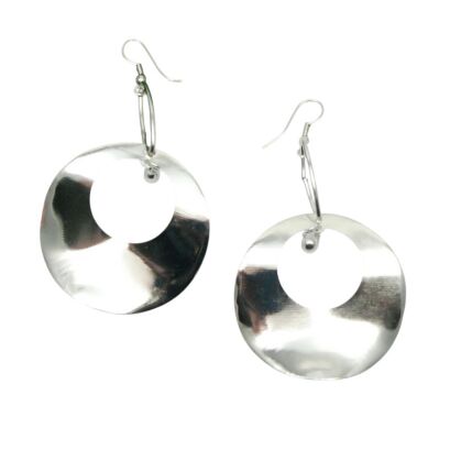 KOLCZYKI WISZĄCE BLASZKI CIENKIE- OKRĄGŁE                                                              (0615-09 SA SA)