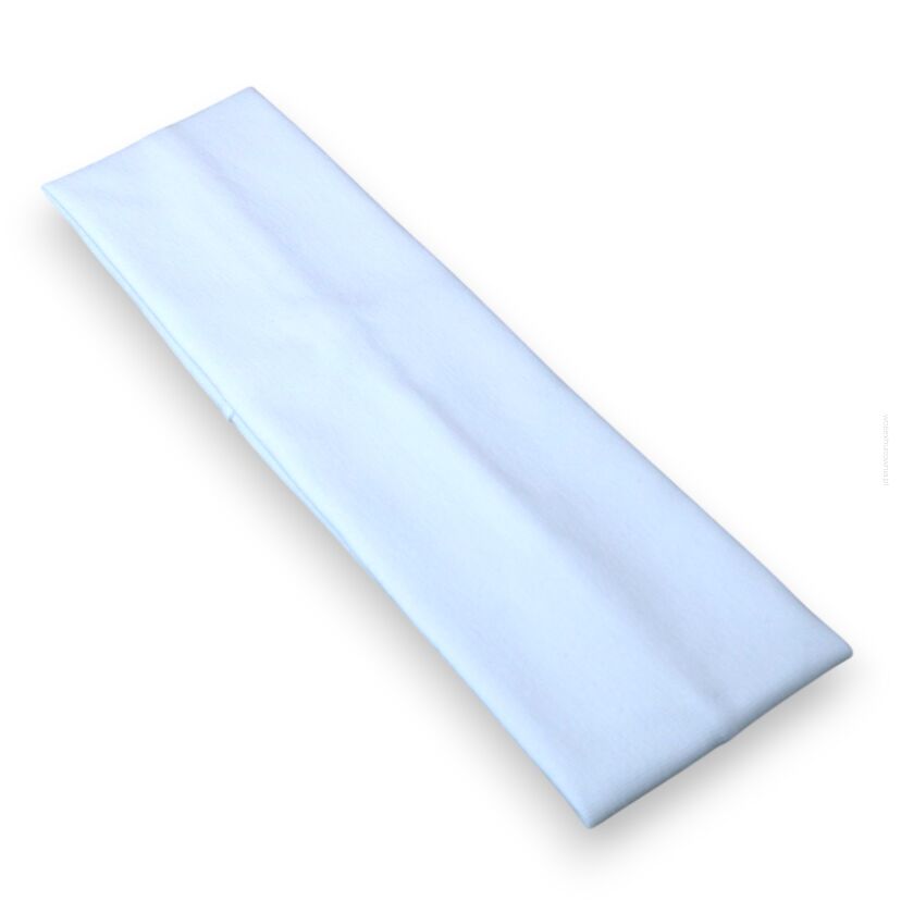 OPASKA NA GŁOWĘ ELASTYCZNA BIAŁA WĄSKA 5.5 CM                               0171-1B)