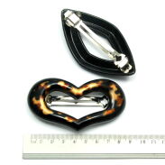 KLAMRY / AUTOMATY DO WŁOSÓW SERCA 3 SZTUKI                                                                             (KLD 18 19 B SH) - 3