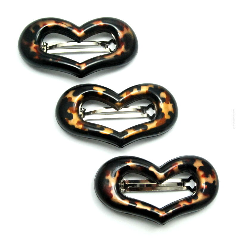 KLAMRY / AUTOMATY DO WŁOSÓW SERCA 3 SZTUKI                                                                             (KLD 18 19 B SH)