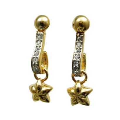 KOLCZYKI METALOWE OZDOBNE Z CYRKONIAMI                                                                           (5769-0611 SA)