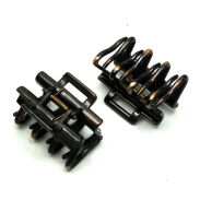 SZCZĘKI DO WŁOSÓW ŚREDNIE BRĄZOWE 6 SZTUK                    (0340-13 SAM) - 2