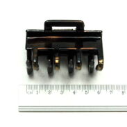 SZCZĘKI DO WŁOSÓW ŚREDNIE BRĄZOWE 6 SZTUK                    (0340-13 SAM) - 3