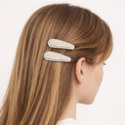 PYKI / SPINKI DO WŁOSÓW OZDOBNE Z PEREŁKAMI 4 SZTUKI (0185-28 SAH) - 2