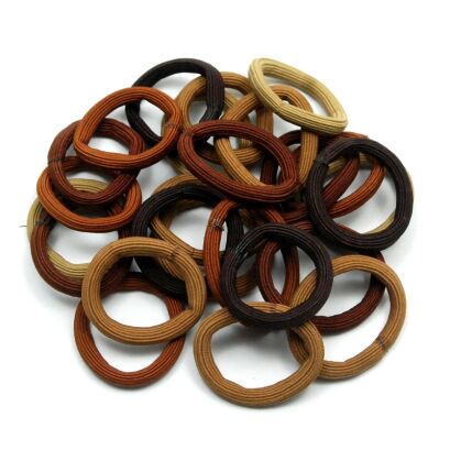 GUMKI DO WŁOSÓW MIX BRĄZ 25 SZTUK                                                  (GU SAH)