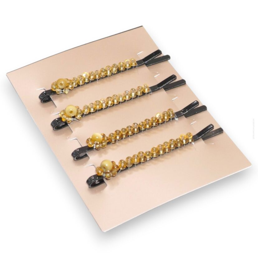 WSUWKI OZDOBNE Z KOLOROWYMI KORALIKAMI – KOMPLET 4 SZTUKI                 (5992-23 SA)