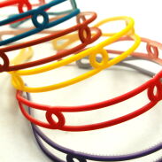 OPASKI DO WŁOSÓW KOLOROWE PODWÓJNE 6 SZTUK  (9149 SAH) - 2