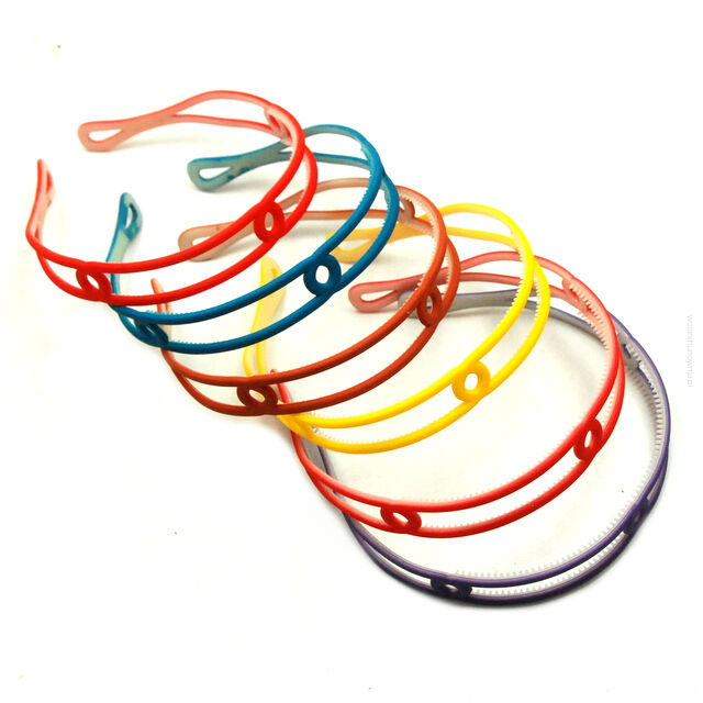 OPASKI DO WŁOSÓW KOLOROWE PODWÓJNE 6 SZTUK  (9149 SAH)