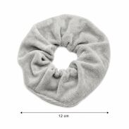 GUMKA DO WŁOSÓW WELUR SCRUNCHIE POPIEL PRODUKT POLSKI (0103-PO SAH) - 2
