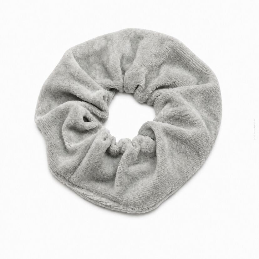 GUMKA DO WŁOSÓW WELUR SCRUNCHIE POPIEL PRODUKT POLSKI (0103-PO SAH)