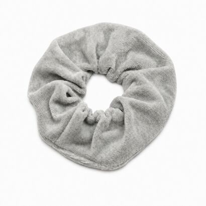 GUMKA DO WŁOSÓW WELUR SCRUNCHIE POPIEL PRODUKT POLSKI (0103-PO SAH)