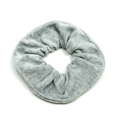 GUMKA DO WŁOSÓW WELUR SCRUNCHIE POPIEL PRODUKT POLSKI 0103-PO