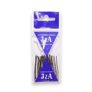 KOKÓWKA FRYZJERSKA KARBOWANA BRĄZ MATOWY 4.5 CM 20 SZTUK                               (C345/20 MAT)