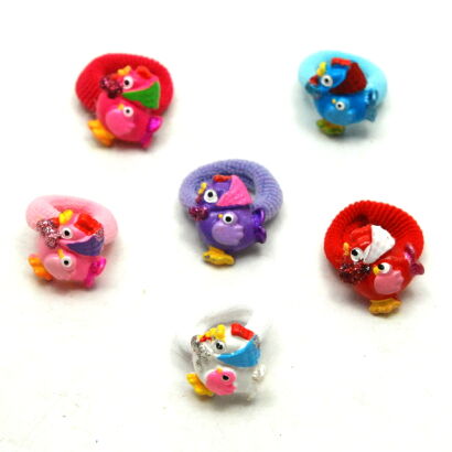 GUMKI DO WŁOSÓW DZIECIĘCE KOKOSZKA MIX KOLORÓW (12 SZTUK) 0197-11