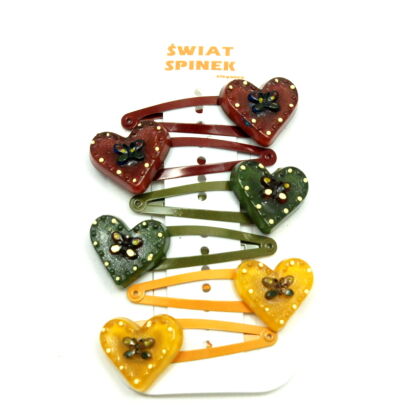 PYKI / SPINKI DO WŁOSÓW Z SERDUSZKAMI 6 SZTUK                             (2503 SAMH)