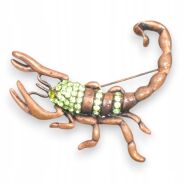 BROSZKA OZDOBNA METALOWA W KSZTAŁCIE SKORPIONA                          (9829 SA) - 3