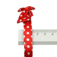 OPASKI DO WŁOSÓW Z KOKARDKI W KROPKI MIX KOLOR 12 SZTUK                     (1514 SA) - 4