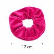 GUMKA DO WŁOSÓW WELUR SCRUNCHIE FUKSJA  PRODUKT POLSKI (0103-FA SAH) - 2