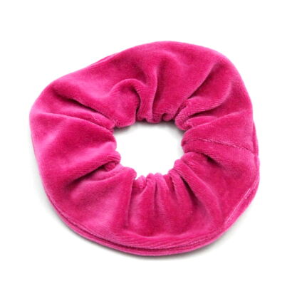 GUMKA DO WŁOSÓW WELUR SCRUNCHIE FUKSJA  PRODUKT POLSKI (0103-FA SAH)