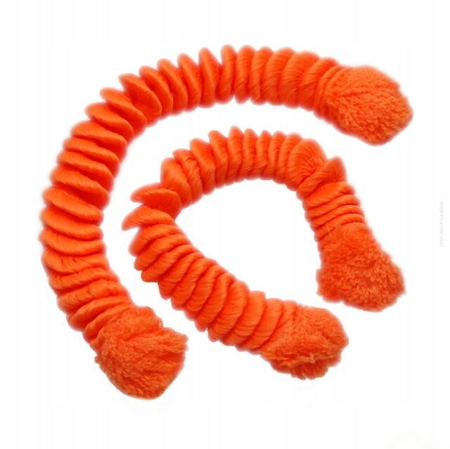 GUMKI DO WŁOSÓW WISZĄCE KRĘCONE POMARAŃCZOWE 2 SZTUKI (0294-505 SA)