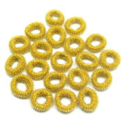 GUMKI DO WŁOSÓW FROTKI ZŁOTE 40 SZTUK (1643 SA) - 2