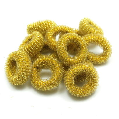 GUMKI DO WŁOSÓW FROTKI ZŁOTE 40 SZTUK (1643 SA)