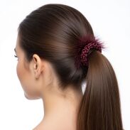 GUMKI OZDOBNE PLECIONE Z PIÓRKAMI 3 SZTUKI (0290-10 SAM) - 2