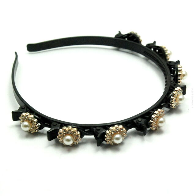 OPASKA- OZDOBNE KWIATKI  Z PEREŁKAMI                                                       0137-502