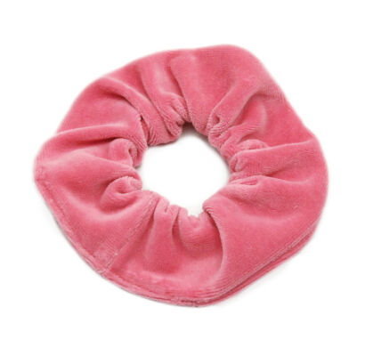 GUMKA DO WŁOSÓW WELUR  SCRUNCHIE " RÓŻ" PRODUKT POLSKI                                   0103-2