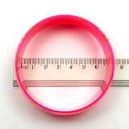 BRANSOLETKI PLASTIKOWE KOLOROWE SZEROKIE 4 SZTUKI                                                                       (0944 SAM) - 4