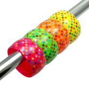 BRANSOLETKI PLASTIKOWE KOLOROWE SZEROKIE 4 SZTUKI                                                                       (0944 SAM) - 2