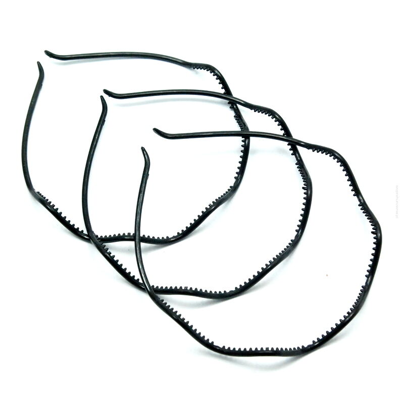 OPASKI PLASTIKOWE CZARNE CIENKIE 6 SZTUK (6149 SAM)